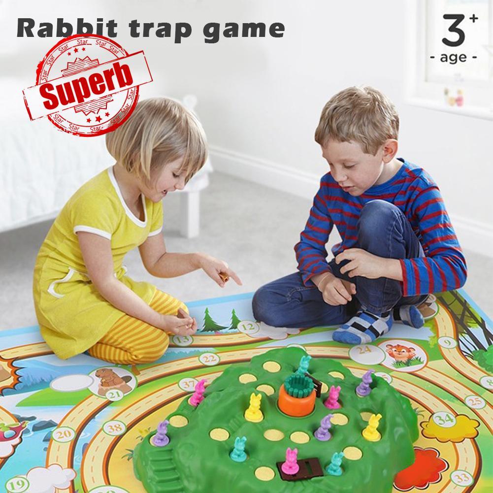 Race Board Game Rabbit Competitive Trap Chess Montessori Early ของเล่น ...