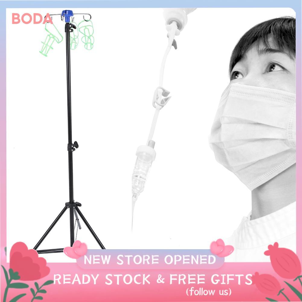 Boda แบบพกพา IV Pole หยดขาตั้ง Intravenous พับอลูมิเนียมชลประทาน Rack ...