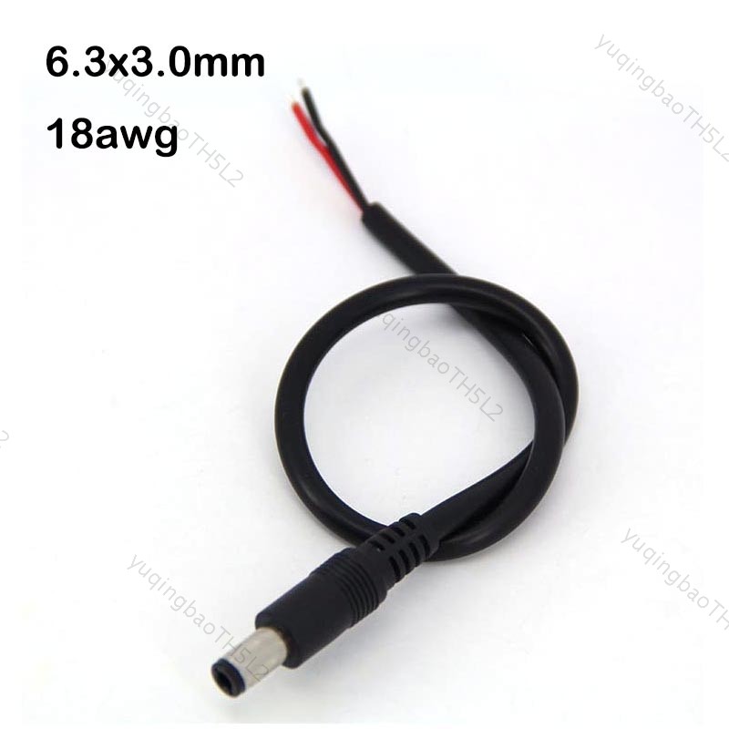 6.3x3.0 มม.30 ซม.DC ชาย 2pin สายไฟ charger connector สายซ่อม 6330 สาย ...