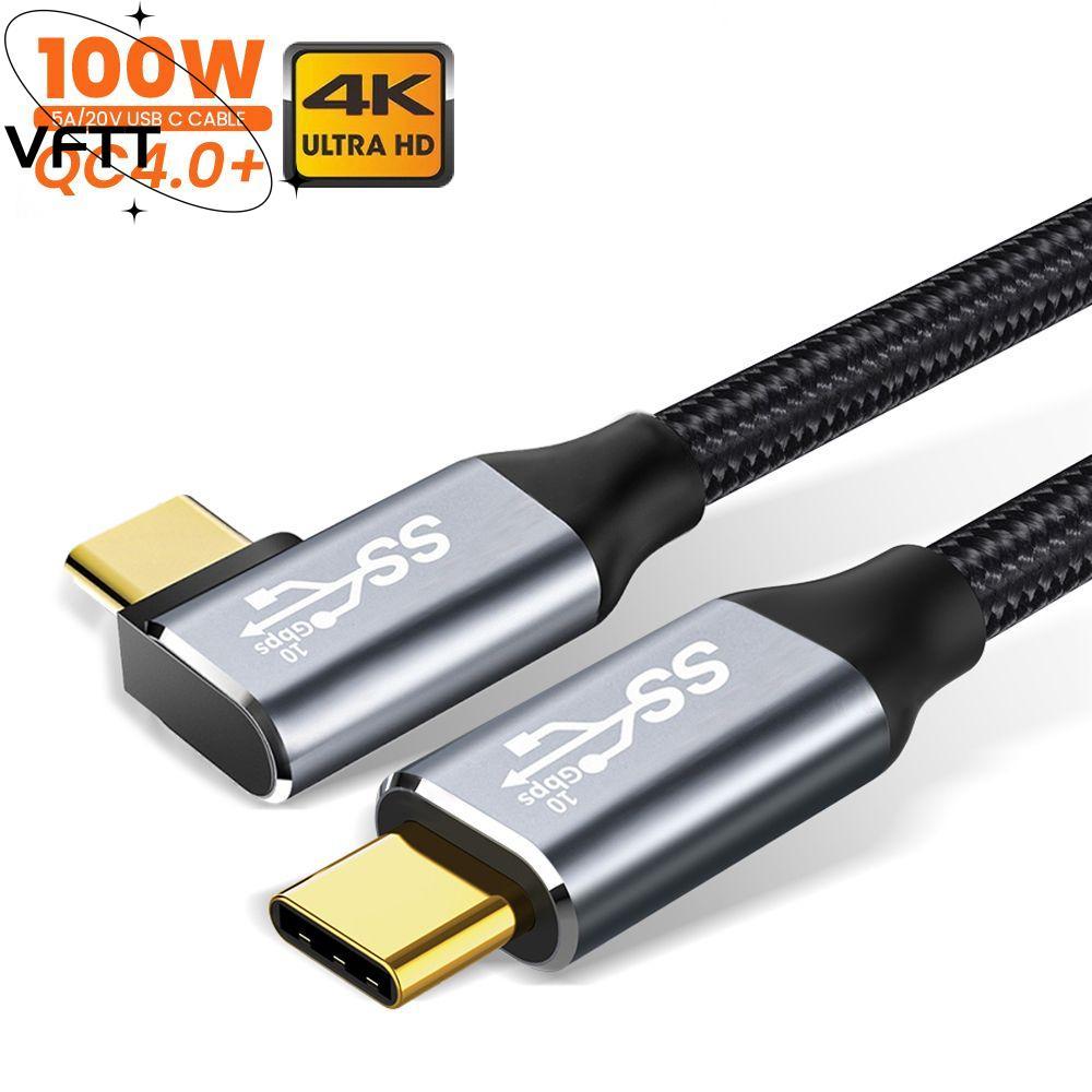 VFTT สาย Type C PD 100W แล็ปท็อป 4K 60HZ ชายกับชายชาร์จเร็ว | Shopee ...