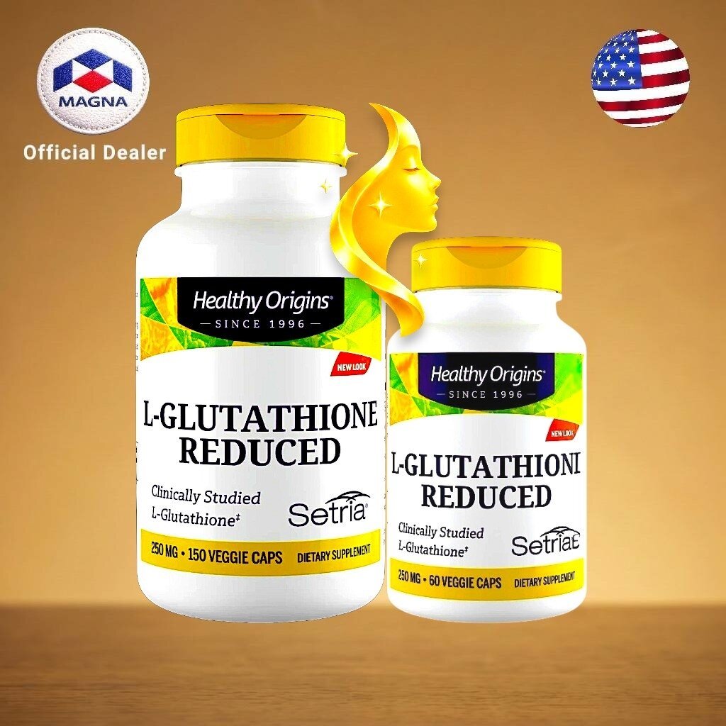 เฮลท์ตี้ ออริจินส์ แอล-กลูต้าไธโอน 250 mg แคปซูล Healthy Origins L-Glutathione Gluta /กินร่วมกับ แอสต้าแซนทีน ไบโอติน