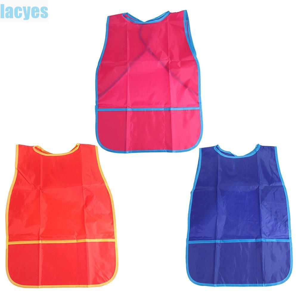 LACYES Kids Art Smock, 3 กระเป๋าผ้ากันเปื้อนภาพวาดไนลอน,กิจกรรมหัตถกรรม ...