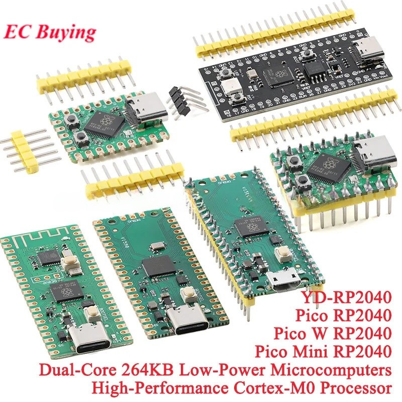 1 ชิ้น Raspberry Pi Pico W Mini RP2040-ZERO บอร์ดพัฒนา Dual-Core ARM ...