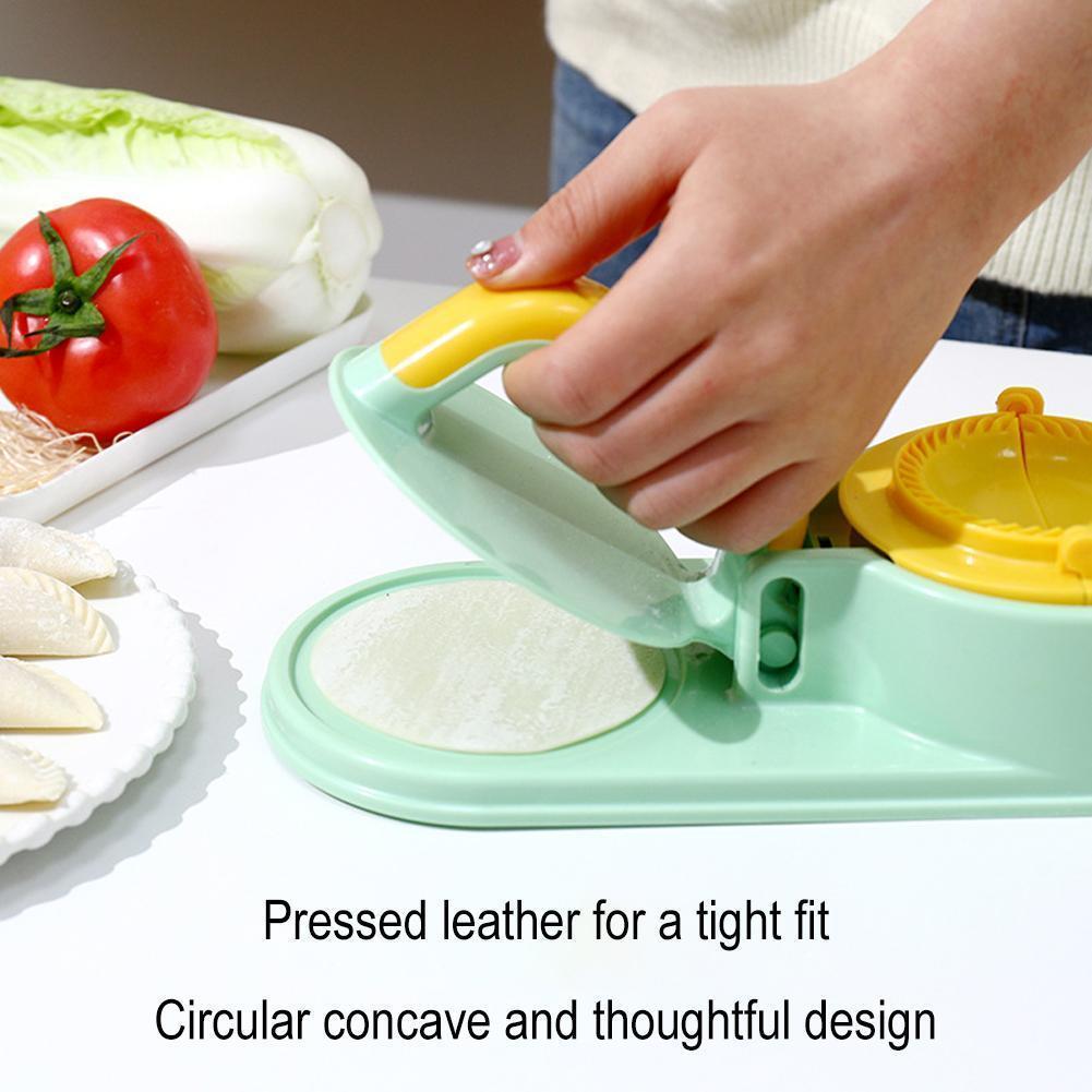 2 In 1 Dumpling Maker คู่มือ Dumpling Moulds ครัวกด Gadgets Dough Maker ...
