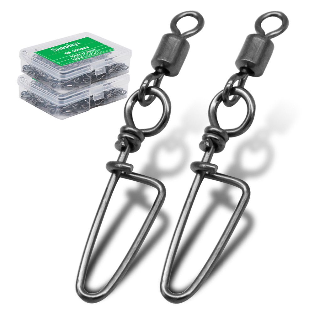 Interlock Pin Rolling Hooked Snap สำหรับลูกเบ็ดและเหยื่อล่อตกปลา ...