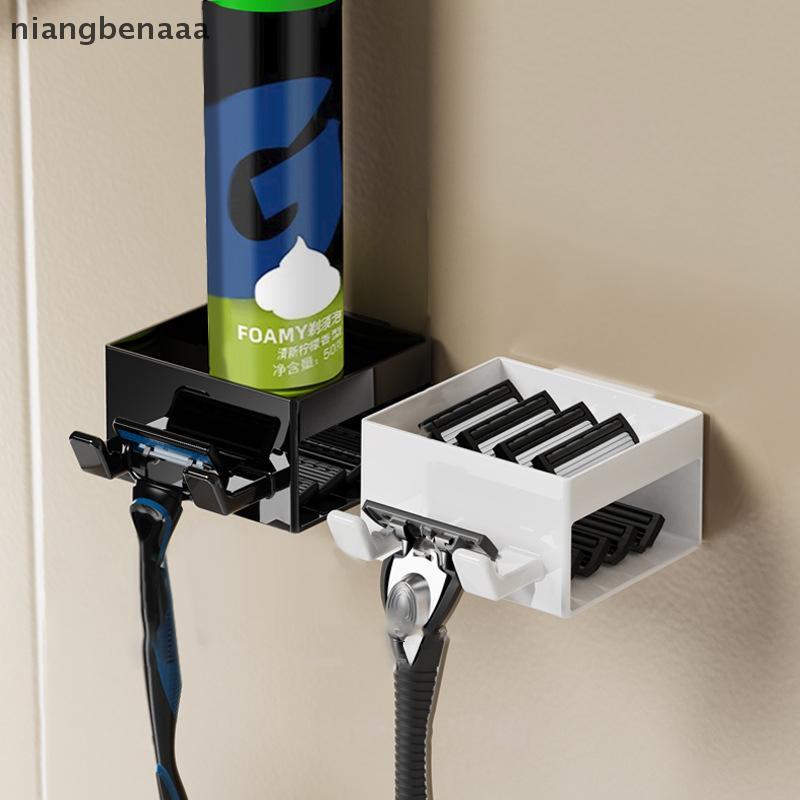 (niangbenaaa) Men Razor Hanger Shaver Holder Storage อุปกรณ์ห้องน้ํา ...