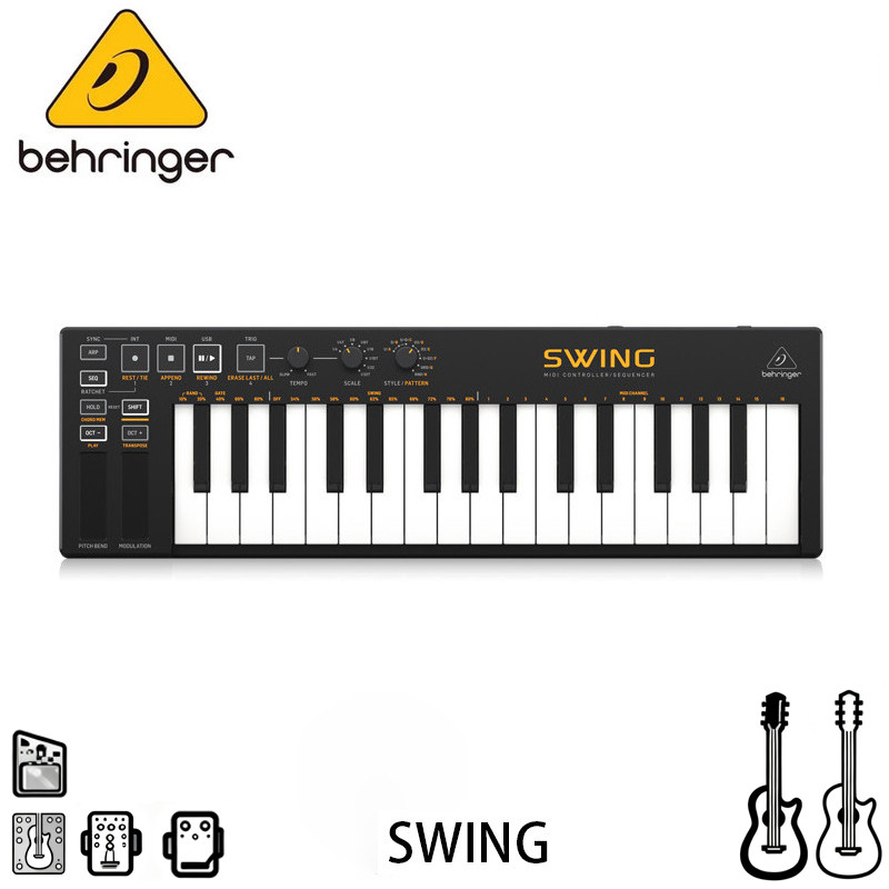 Behringer SWING 32-Key USB MIDI Controller คีย์บอร์ด 64 ขั้นตอน ...