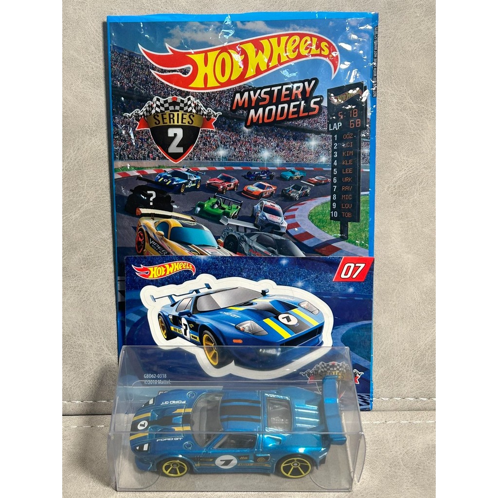 Hot Wheels Hot Wheels FORD GT FORD GT Blue Yellow Color Matching No. 07 ...