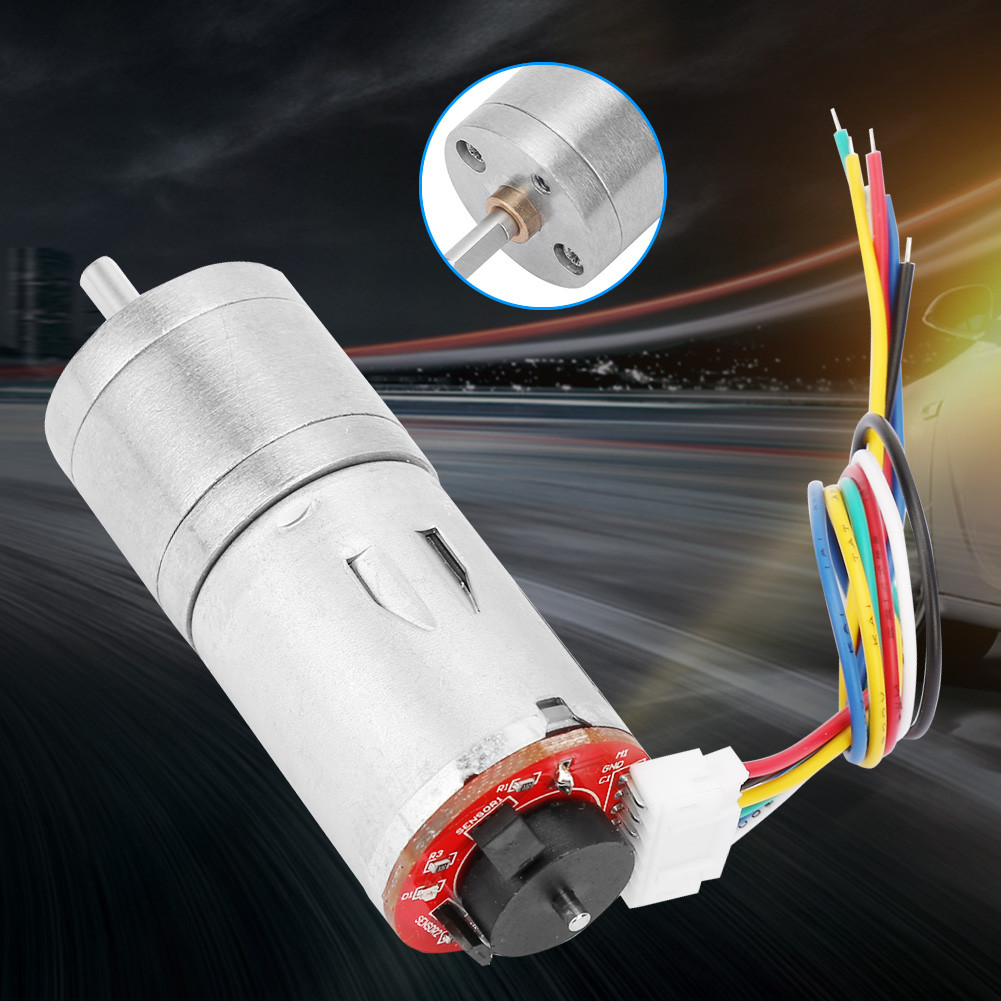 DC Encoder เกียร์มอเตอร์ 12V สำหรับหุ่นยนต์ RC รถ DIY เครื่องยนต์ของ ...