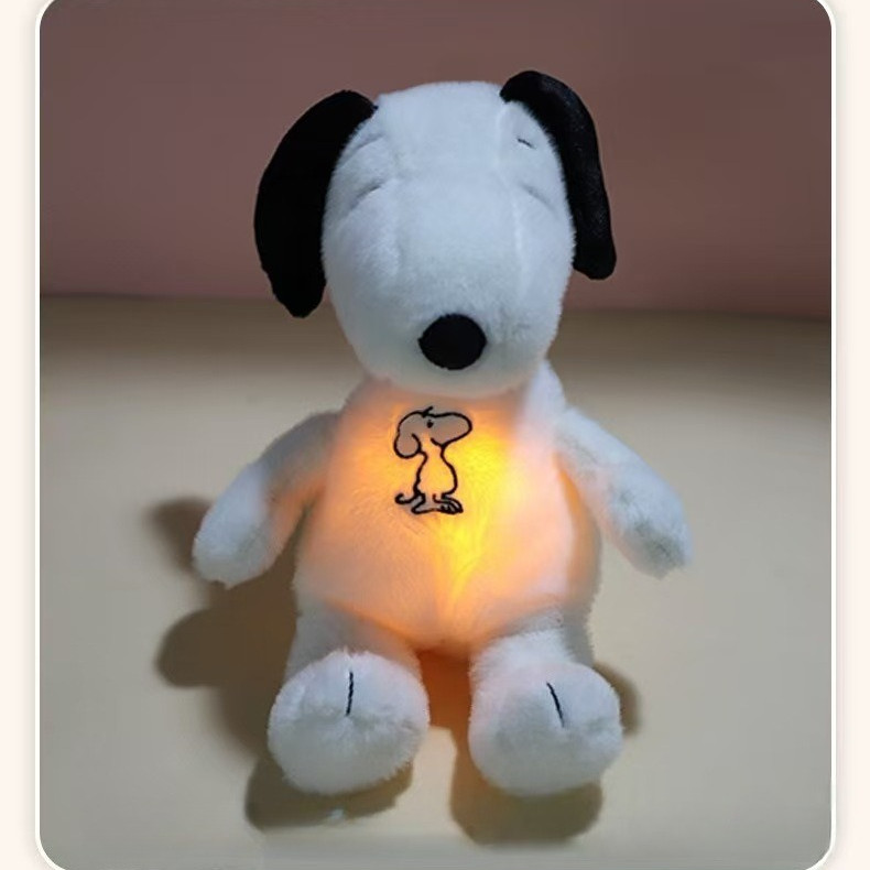 Snoopy Breathing Light เรืองแสง Soothing Plush ของเล่นเด็ก Sleep Aid ...