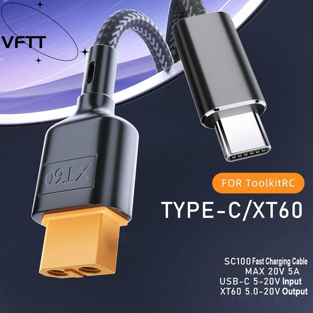 VFTT 100 ซม.50 ซม.สายชาร์จอย่างรวดเร็วมืออาชีพสายไฟอะแดปเตอร์ SC100 ...