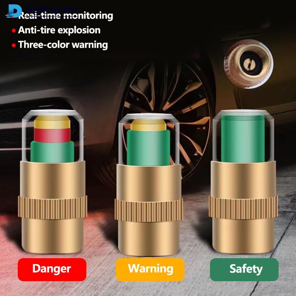 DIGIFOUNDER หมวกตรวจสอบความดันยางรถ Visual Air Pressure Check Valve ...