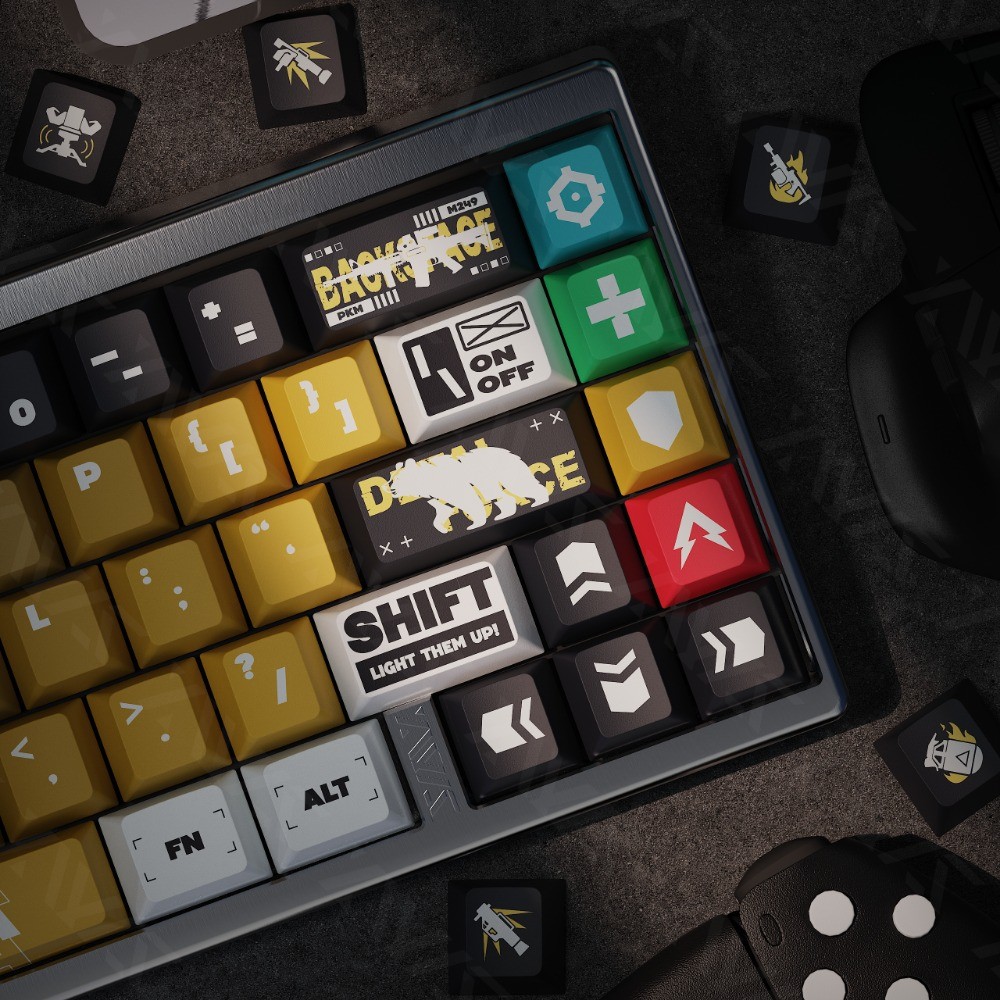 แอ็คชั่นเดลต้า‌ Keycaps โปรไฟล์เชอร์รี่ PBT Mechanical Keycap Wooting ...