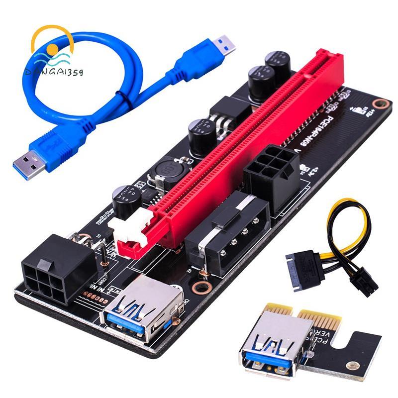 Dangai359PCI-E Pcie Riser 009 Express 1X ถึง 16X Extender PCI E USB ...