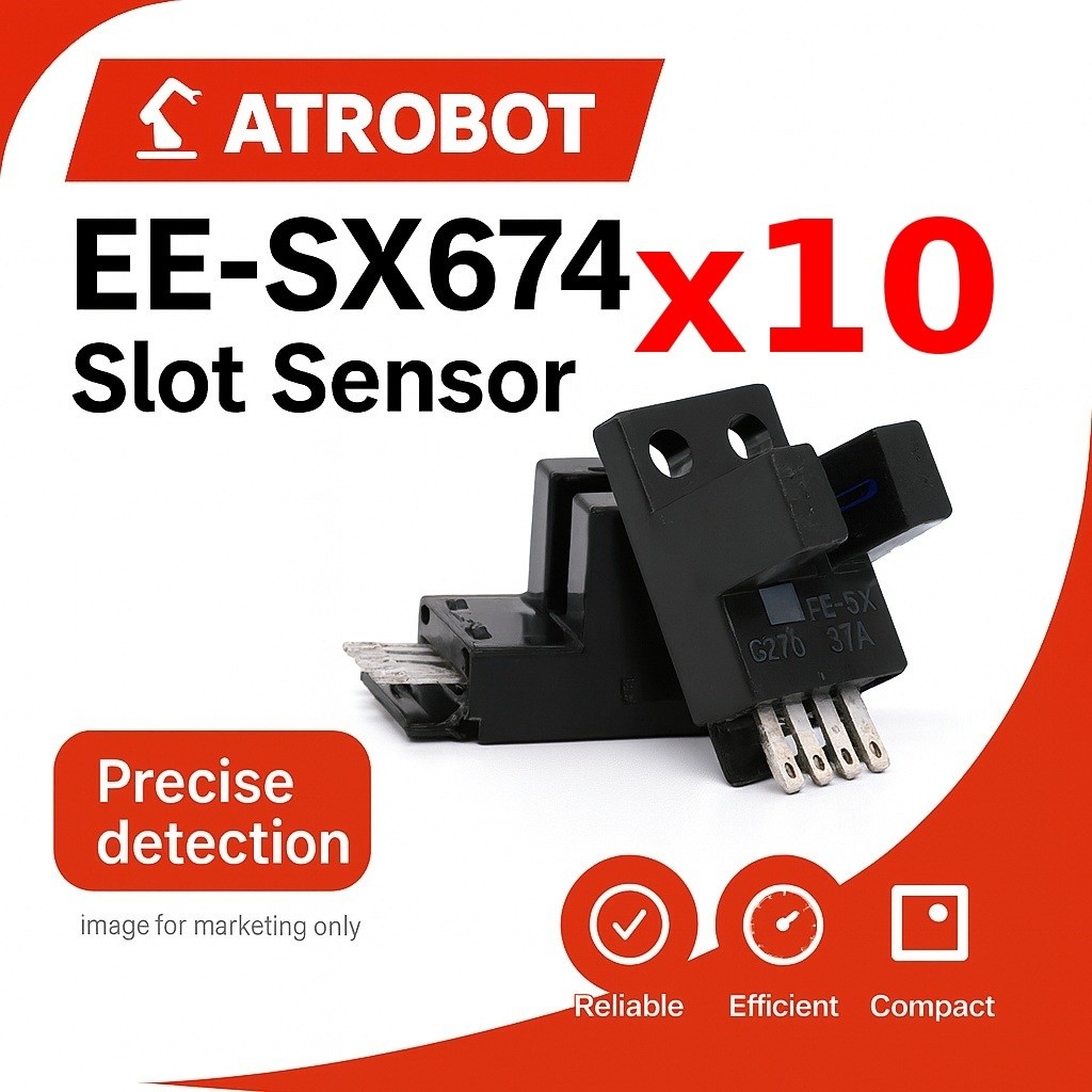 10 Sets – EE-SX674 Slot Sensor โฟโต้อินเตอร์รัปเตอร์ 5mm แม่นยำสูง ...