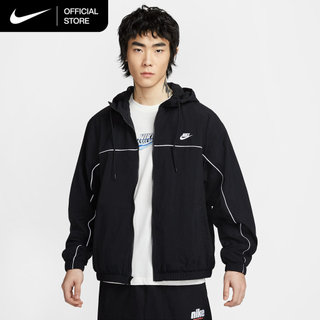 Áo khoác có mũ nam Nike Club - Đen [HJ2013-010]