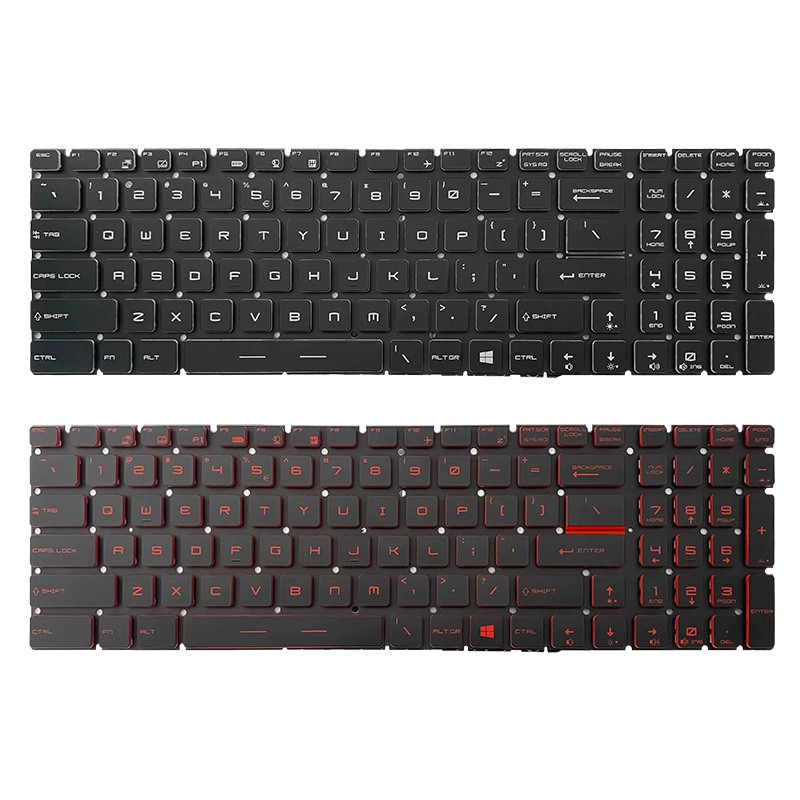 ใหม่ของแท้แล็ปท็อปเปลี่ยนคีย์บอร์ดสําหรับ MSI GL65 MS-16JB/16P5/16H8 ...