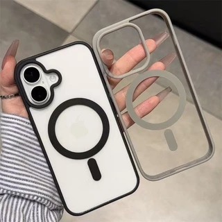 โปรโมชั่น Flash Sale : แม่เหล็ก เคสใสกันกระแทก For IPhone 17 Air 11 12 13 14 15 16 17 PRO MAX 17 16 15 Pro 16 15 14 PLUS 8 7 Plus XR XSMAX078