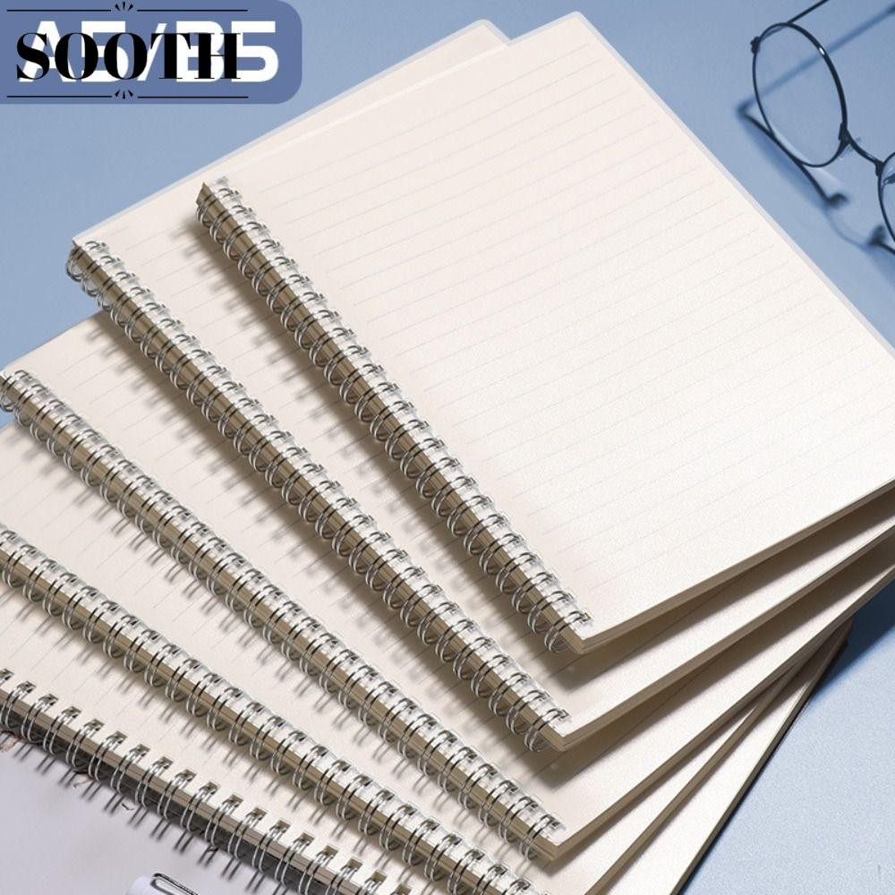 SOOTH Spiral Notepad, กริด/Blank/สายแนวนอน Flip Over Design Coil ...