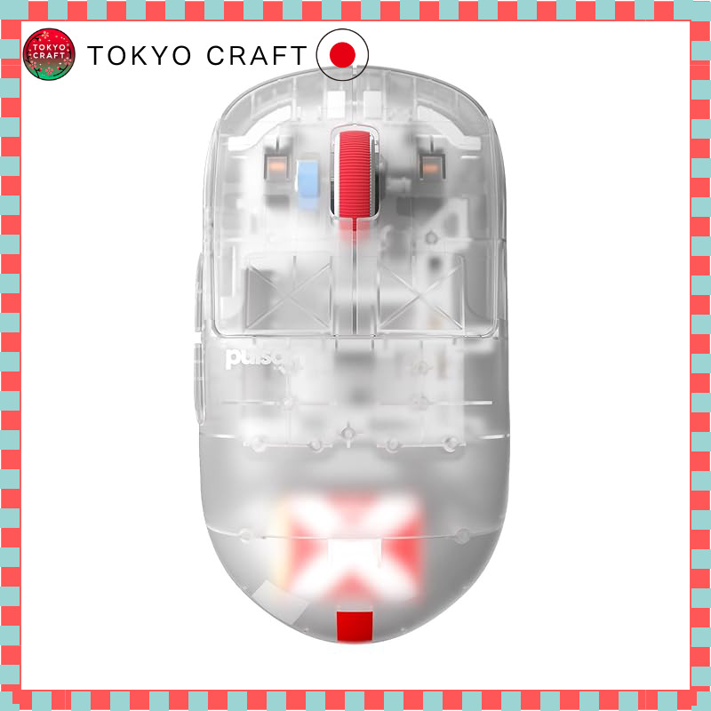 Pulsar Gaming Gears X2H Mini Superclear Wireless Gaming Mouse - Ultra Lightweight 52g Symmetrical Design, 2.4GHz, 1ms, 26000 DPI Optical Sensor PAW3395 - Domestic Genuine Product