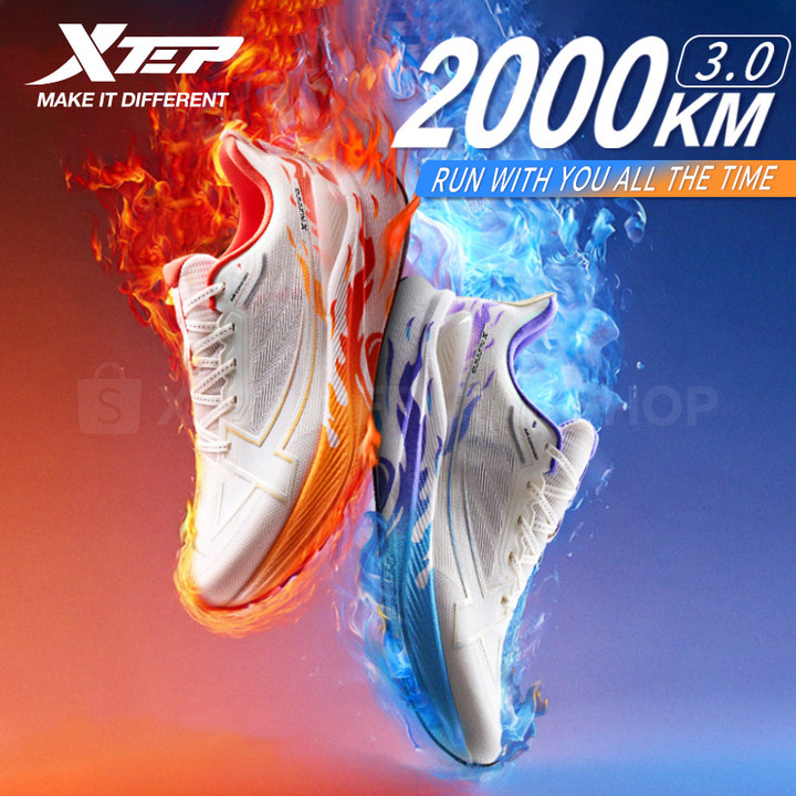 【xtep】2000KM 3.0 | Limited-Edition Color ราชาแห่งการทนทาน รองเท้าวิ่ง Unisex สำหรับวิ่งมาราธอนและจ็อกกิ้ง — รองเท้ากีฬา แบรนด์ Xtep ของแท้ 100% เช็คราคาจาก Shopee Lazada thumbnail 8