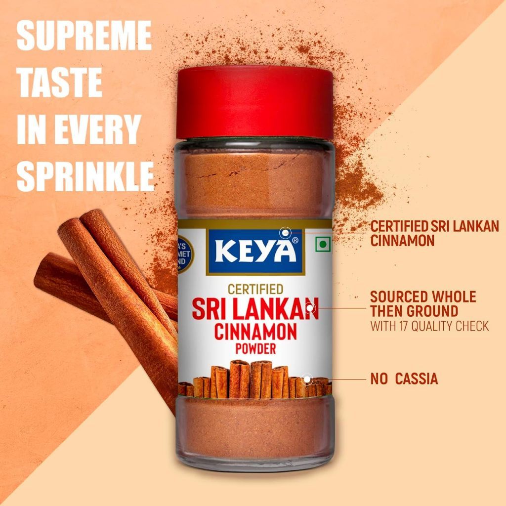 KEYA Srilankan Ceylon Cinnamon Powder 45g. อบเชย ผงอบเชยศรีลังกาแท้ ...