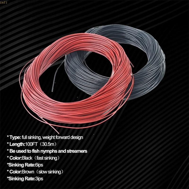 Infi Fly Fishing Fast Sinking Line สายตกปลาจมเร็ว ความยาว 100 ฟุต เหมาะ ...