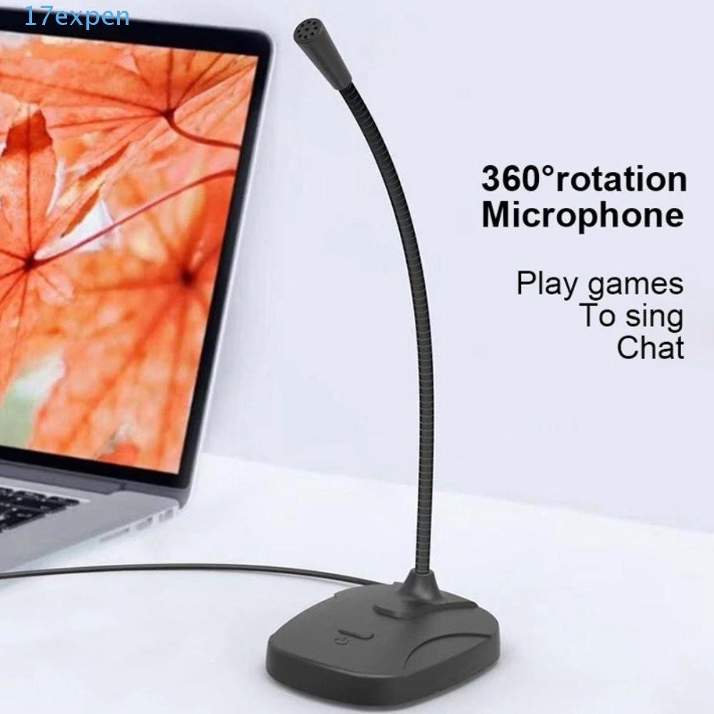 EXPEN ไมโครโฟนตั้งโต๊ะ USB, ท่อปรับได้ Gooseneck Design PC คอมพิวเตอร์ ...