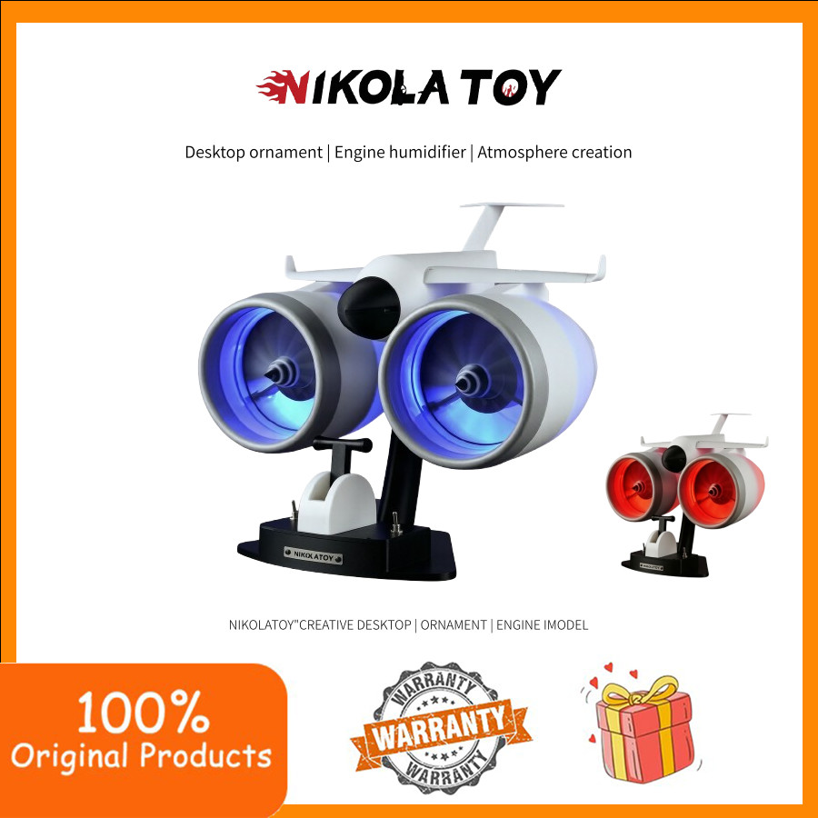 Dual Engine JetFan Desktop Turbofan Fan LED USB เงียบ ของตกแต่งโต๊ะของ ...