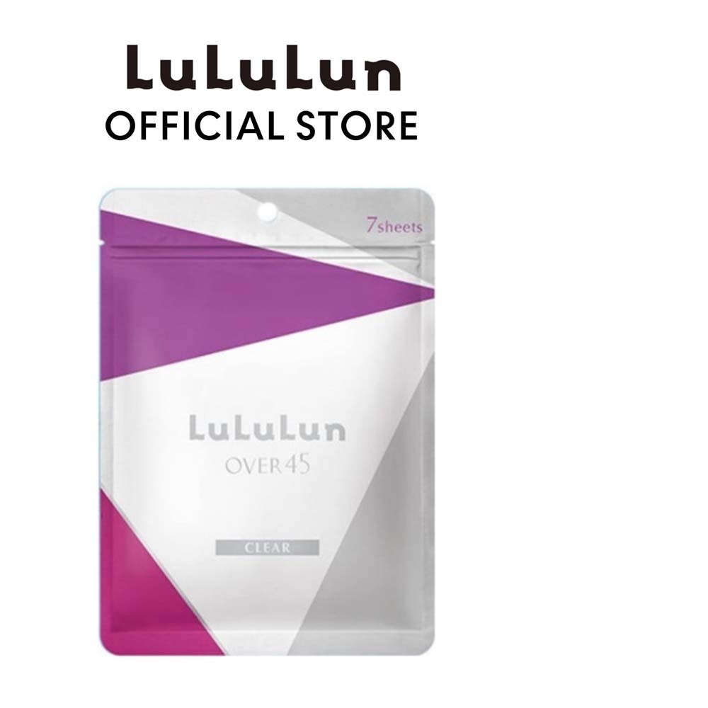 (ซอง 7 แผ่น) LuLuLun O45 Clear Face Mask ลูลูลูน แผ่นมาสก์หน้า สูตรผิวกระชับ ลดหมองคล้ำ