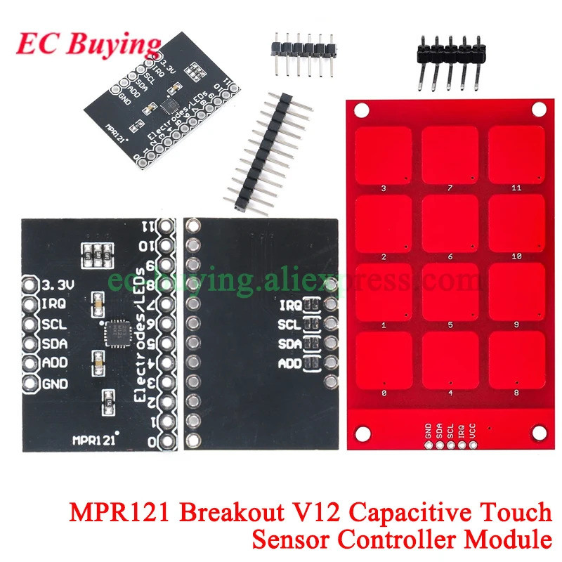 2 ชิ้น/1 ชิ้น MPR121 Breakout V12 Capacitive Touch Sensor Controller ...