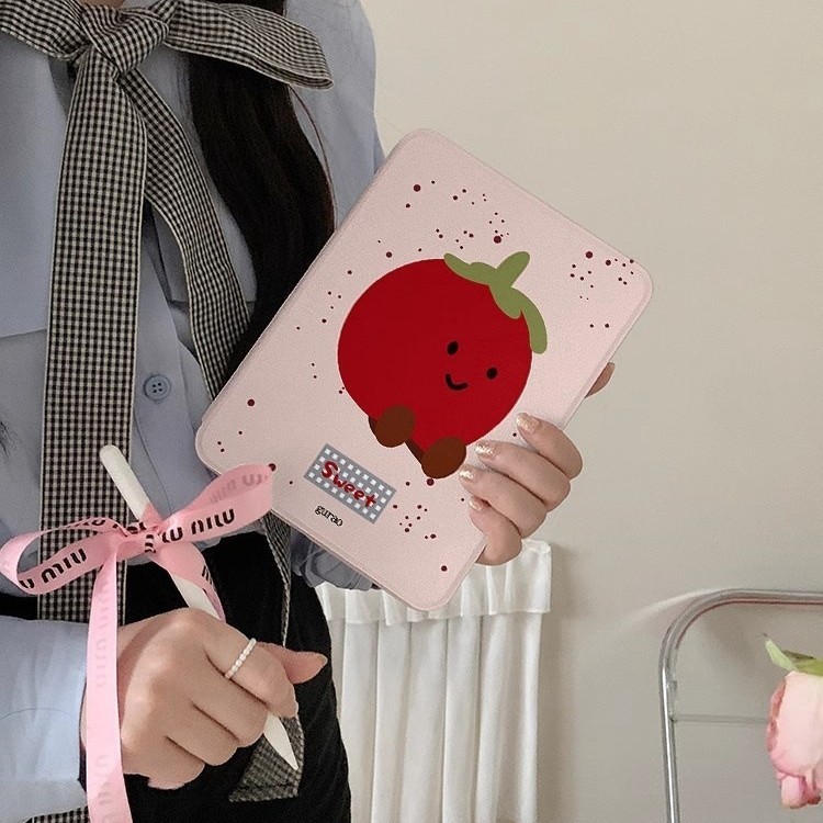 Splash Ink Tomato 360 องศาหมุน iPad 10th Generation แท็บเล็ตป้องกันกรณี ...
