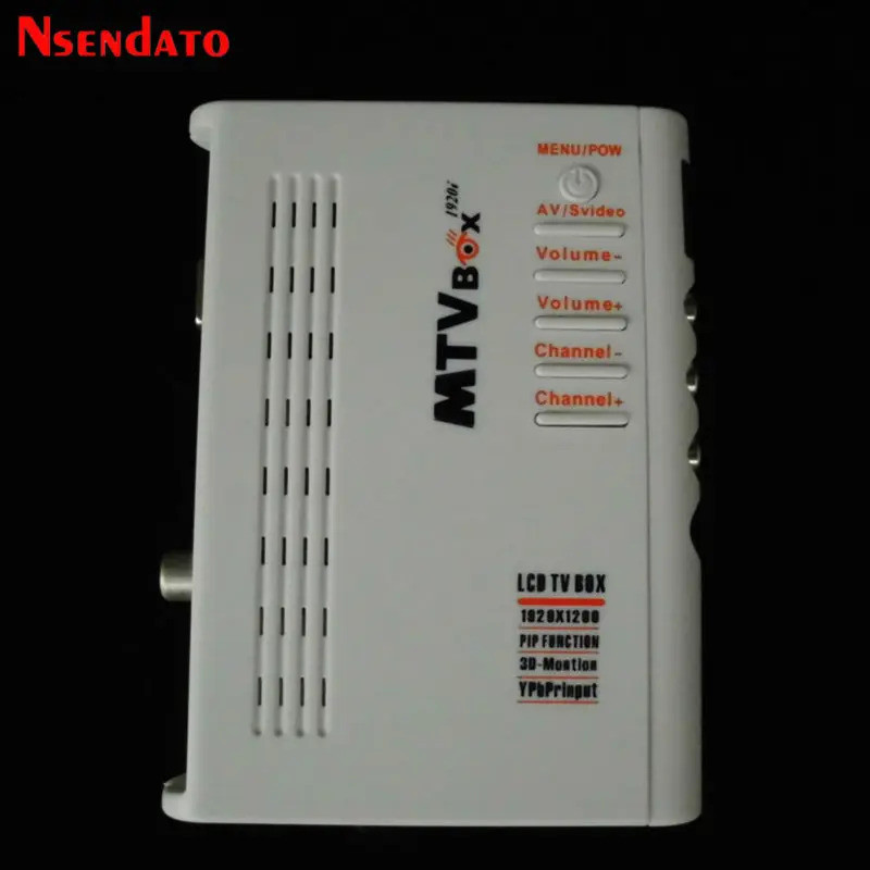 MTV LCD กล่องทีวีคอมพิวเตอร์ VGA S-Video Analog TV Program Receiver ...