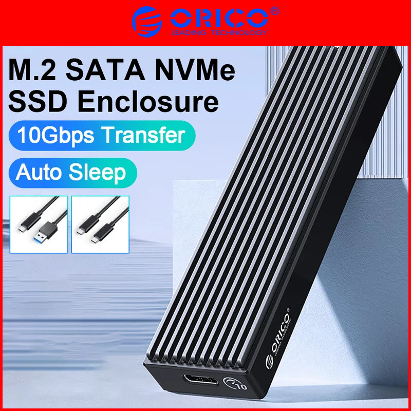 ORICO M.2 SATA NVMe Enclosure USB Type C Gen2 10Gbps PCIe ภายนอก SSD กรณี M.2 SATA NGFF Enclosure Hard Drive Disk สําหรับ PC กรณี