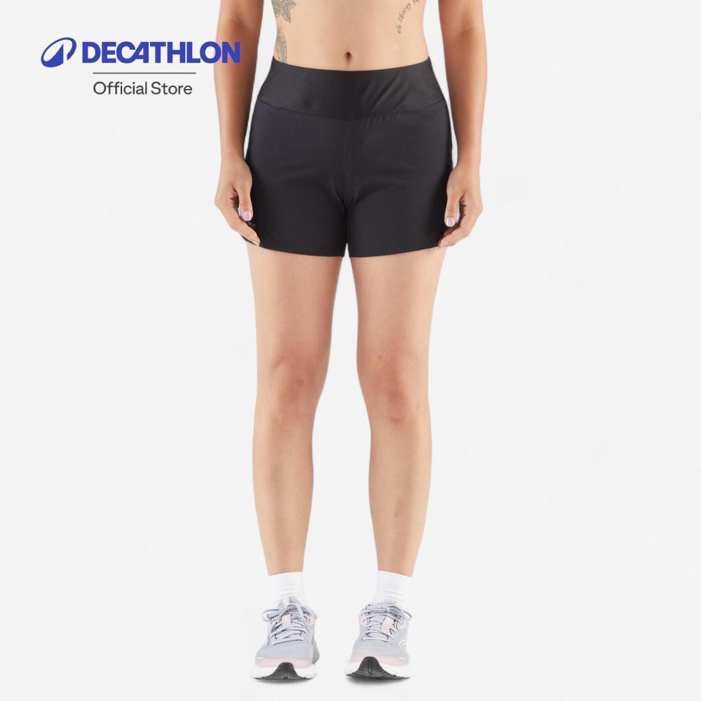 Decathlon Women’S Running Shorts Run 100 กางเกงขาสั้นผู้หญิงสำหรับใส่วิ่งรุ่น Run Dry – Black