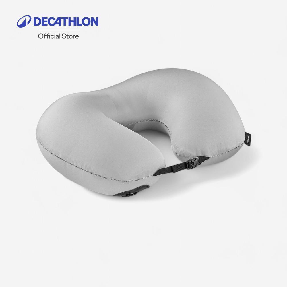 Decathlon Travel Pillow Travel 100 Compact หมอนเพื่อการเดินทางรุ่น Travel 100 Compact – Grey