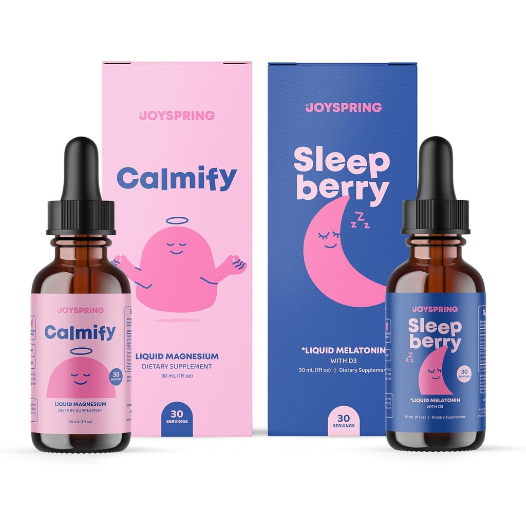 JoySpring Calmify Magnesium Glycinate และเมลาโทนินเหลวสําหรับเด็ก ...