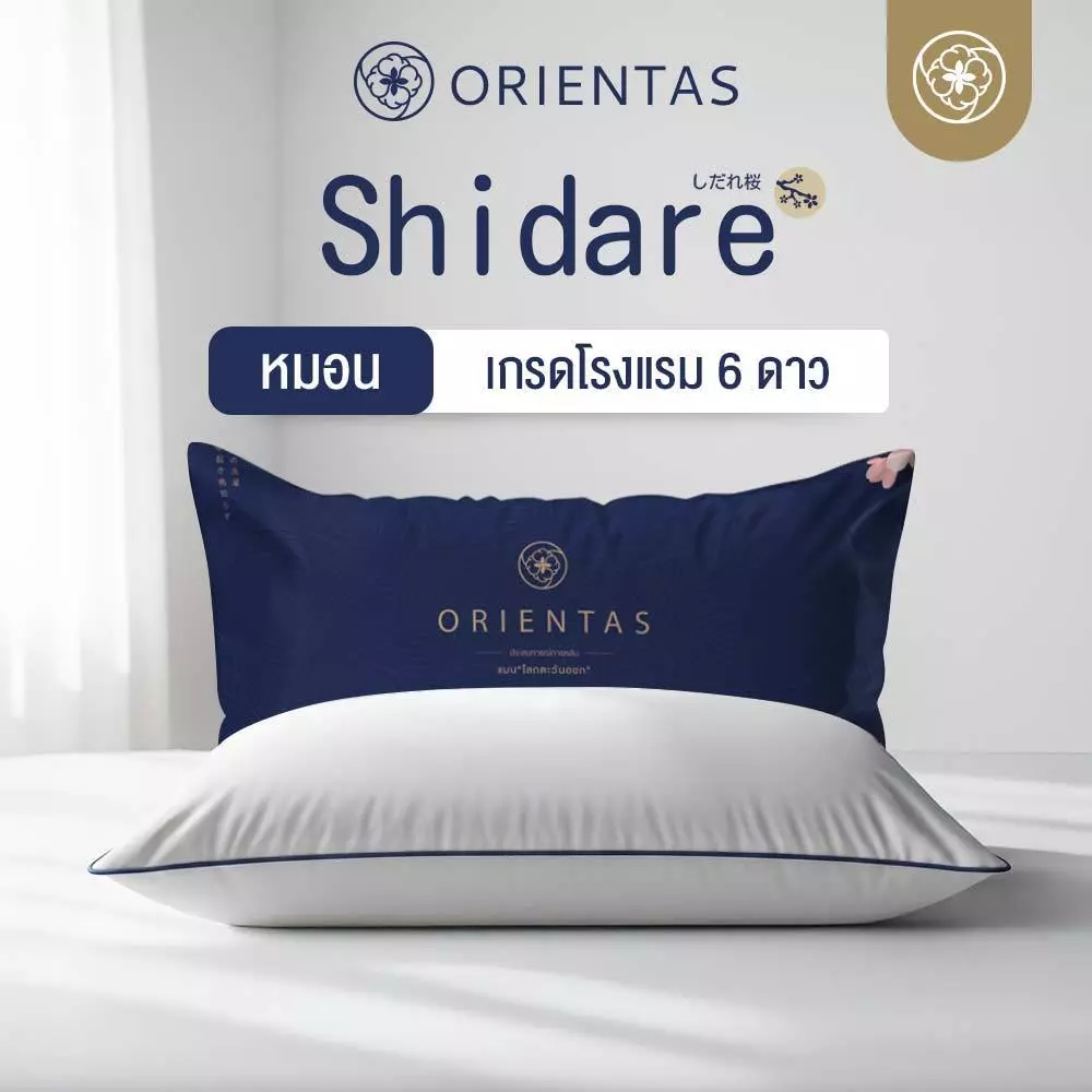 Orientas Shidare หมอนไมโครไฟเบอร์ (Micro Complex Fibre) นุ่มสบายด้วยเทคโนโลยี G-Zero