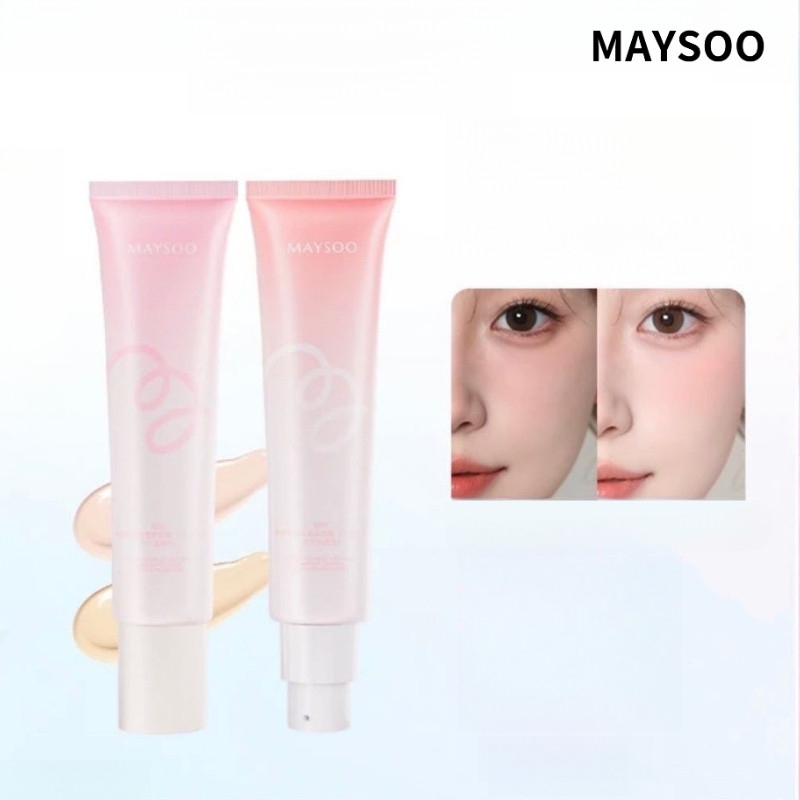 MAYSOO เมคอัพเบสครีมบำรุงผิวแยกไพรเมอร์ไบรท์เทนนิ่งเบสแต่งหน้าคอนซีลเล ...