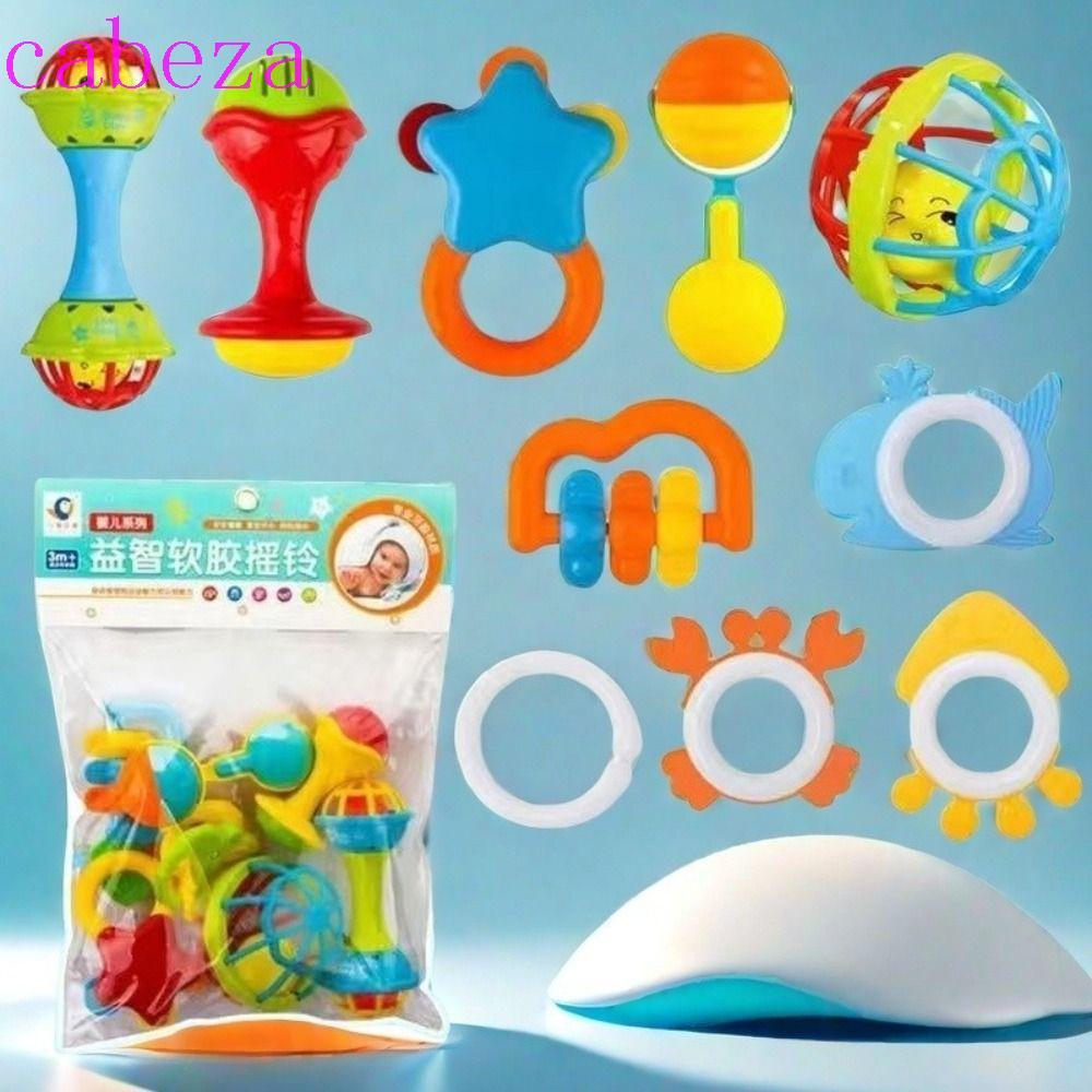 CABEZA Baby Rattle, Chewable ปลอดสารพิษของเล่นเครื่องดนตรี, Chew ยาง ...