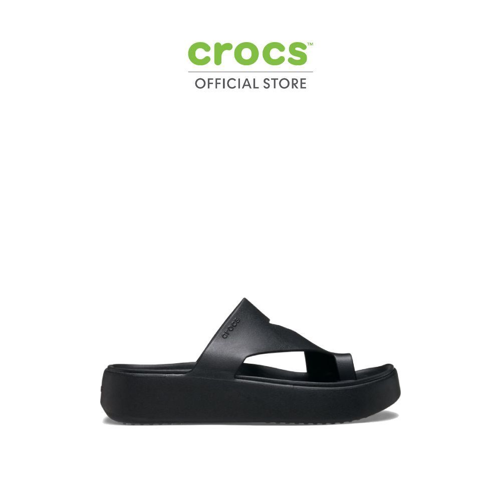CROCS รองเท้าแตะผู้หญิง GETAWAY PLATFORM TOE LOOP รุ่น 210834-001 ...