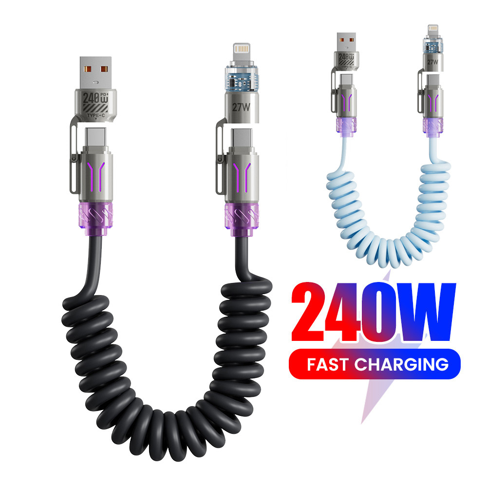 Twitch 2M PD240W Super Fast Charging USB/Type C สาย 4 in 1 Multi ...