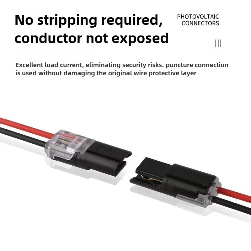 10/20PCS Quick Splice ขั้วต่อสายไฟ 2 ขา 2 Way Dual-Wire Plug-in ...
