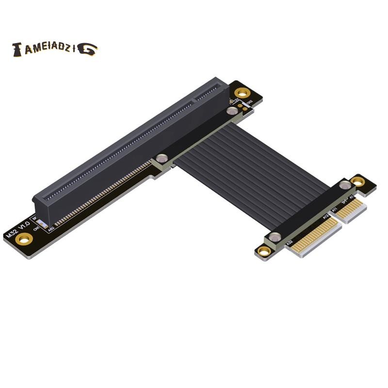 [คุณภาพ T]PCI-E 4.0 X4 ถึง X16 Riser สาย PCI Express กราฟิกการ์ดสายต่อ ...