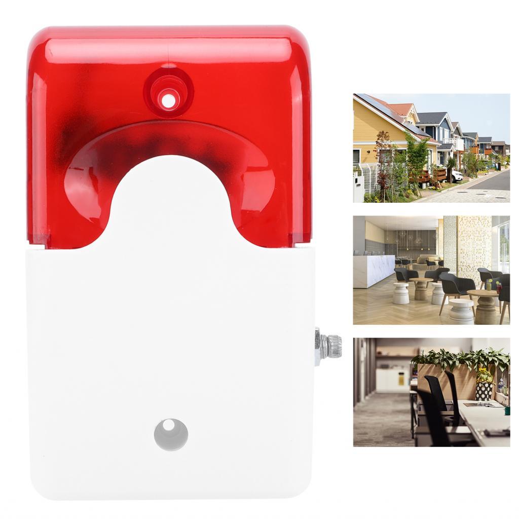 Sound Light Alarm Plug and Play ไซเรนแฟลชแบบมีสายสำหรับโรงแรมบาร์อาคาร ...