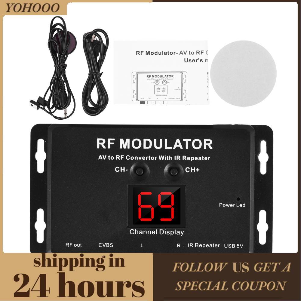 yohooo RF Modulator พร้อม IR Repeater Compact AV เป็น Converter ...