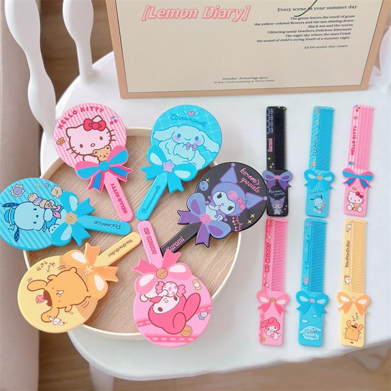 แอลดี| Sanrio Hello Kitty Handle Mirror Wb อะนิเมะ Kuromi Melody ...