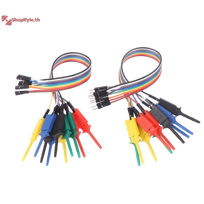 Shopifyle 20 ซม.ที่มีประสิทธิภาพสูงตะขอทดสอบคลิป Logic Analyzer สาย ...