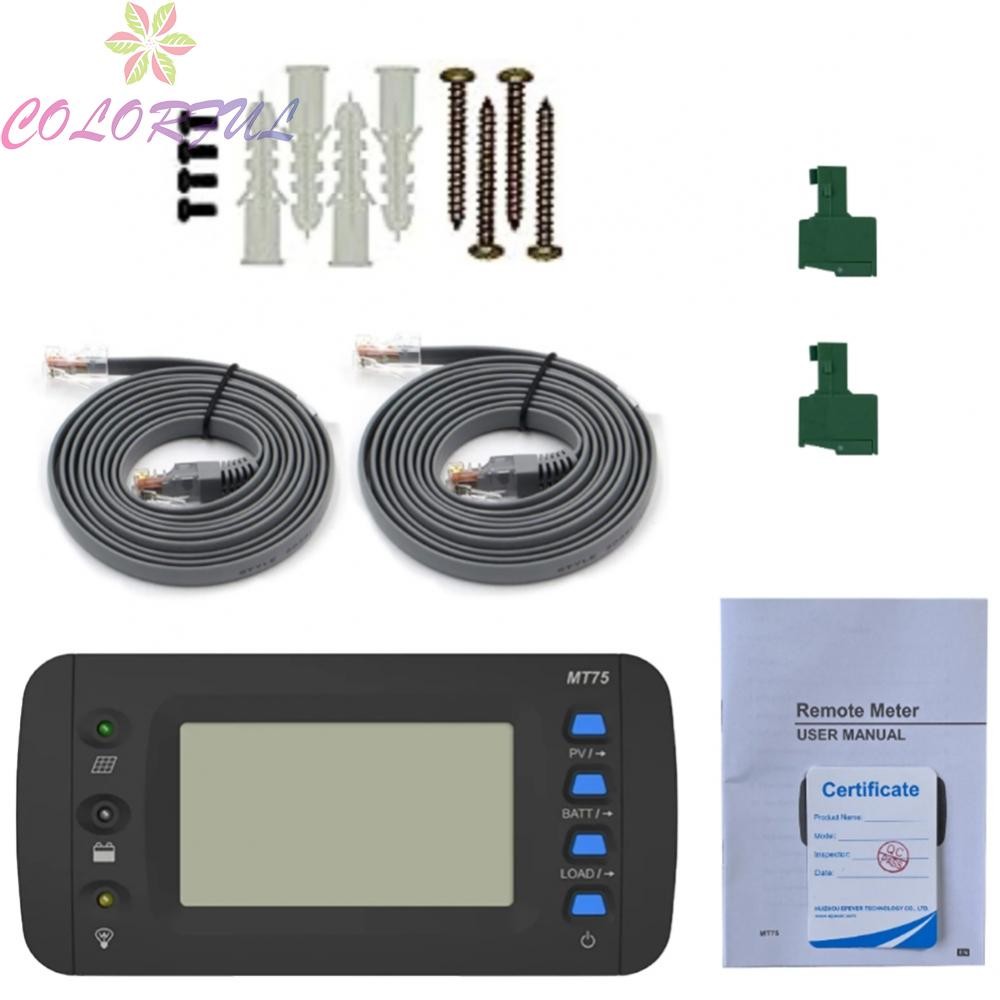 MT75 Remote Meter สําหรับ EPEVER Solar Controller และอินเวอร์เตอร์พร้อม ...