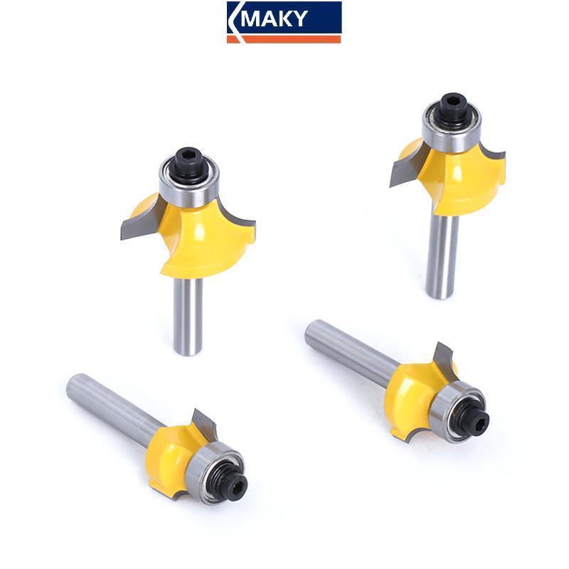 MAKY 6mm / 1/4 Shank Corner Round Over Router Bit พร้อมเครื่องตัดม ...